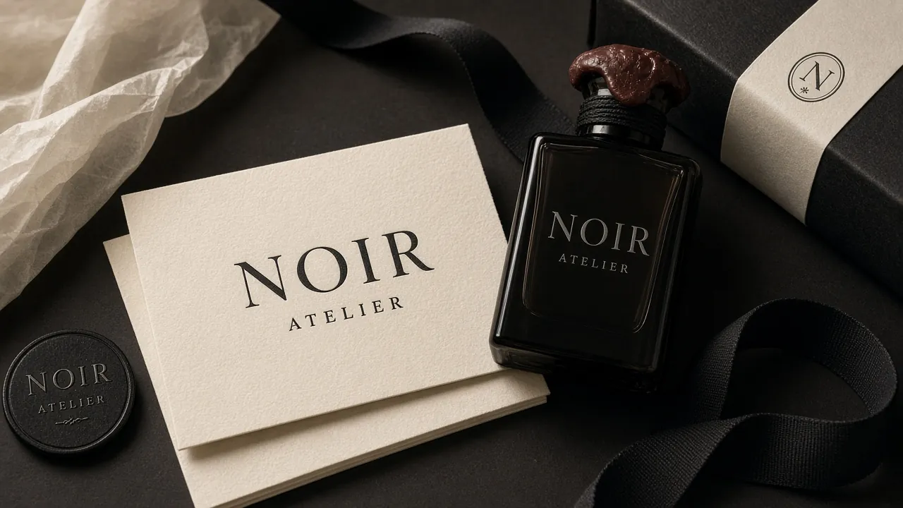 Концепция айдентики Noir Atelier