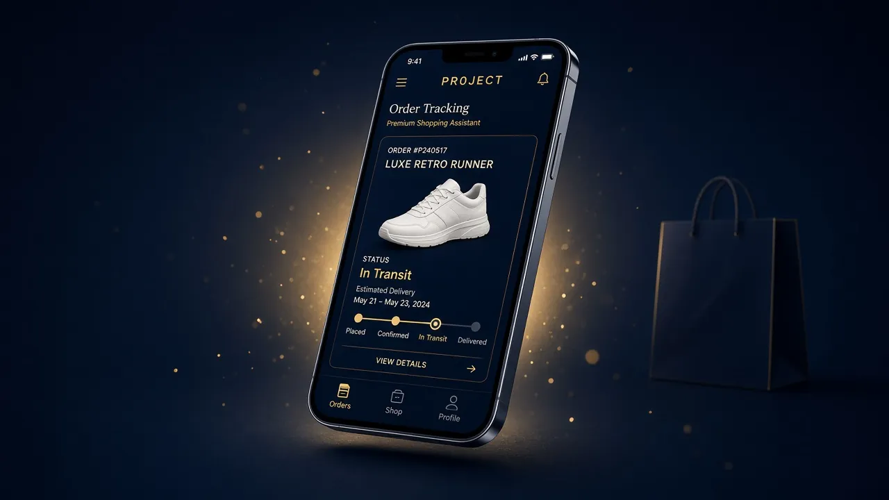 Экран Telegram Mini App PROJECT с информацией о заказе